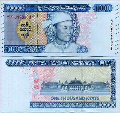 Hình ảnh tờ 1000 kyat myanmar
