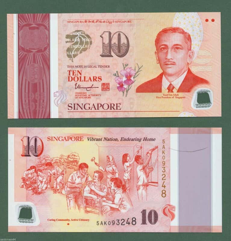 Tờ 10 đô Singapore