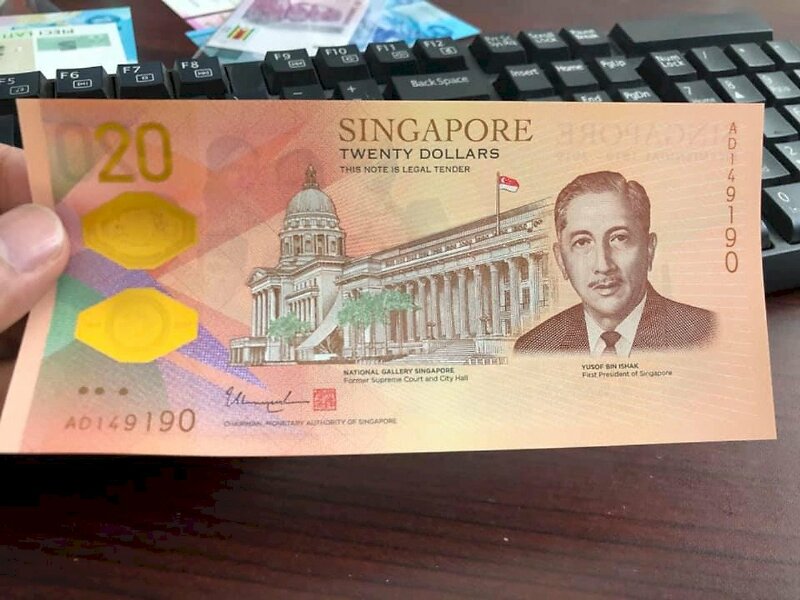 Tờ tiền mệnh giá 20 đô Singapore đặc biệt