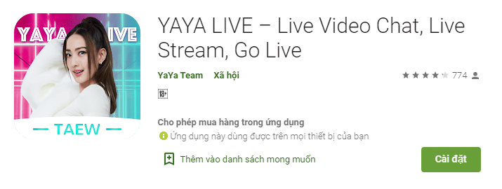 App Livestream YAYA Live