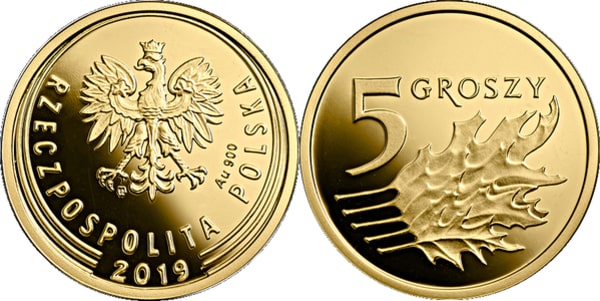 Hình ảnh đồng xu 5 Groszy Ba Lan