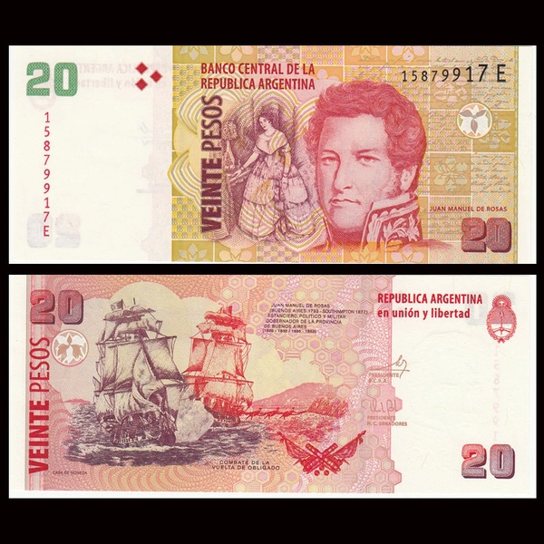 Hình ảnh tờ 20 Peso Argentina