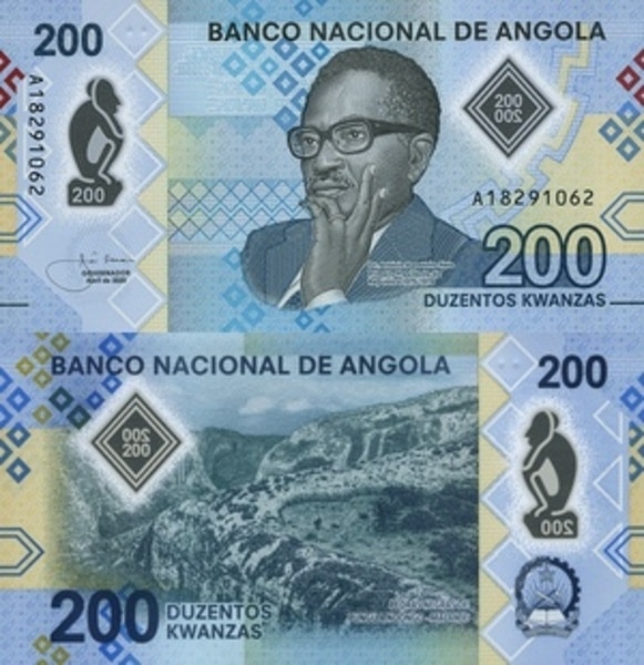 Hình ảnh tờ 200 Kwanza Angola