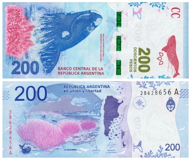 Hình ảnh tờ 200 Peso Argentina