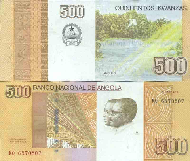 Hình ảnh tờ 500 Kwanza Angola