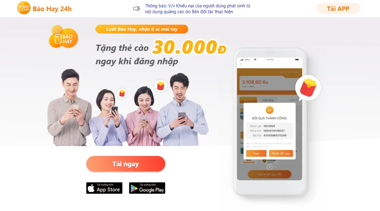 App Kiếm Tiền Rút Về Zalo Pay – Báo Hay 24h