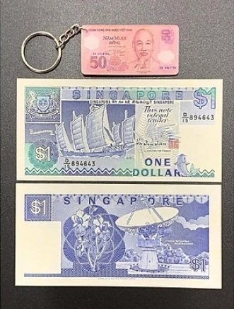 Ảnh 1$ Đô Singapore Đẹp