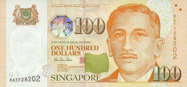Ảnh 100 Đô Singapore