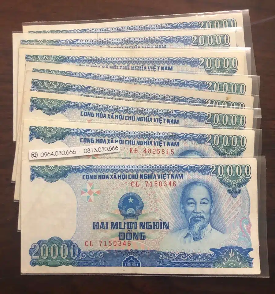 Ảnh Tiền 20K năm 1991