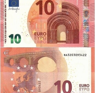 Ảnh hai mặt tờ 10 Euro