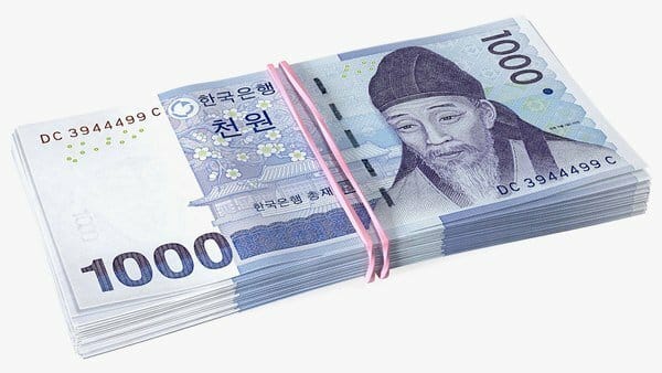 Cọc tiền 1000 won
