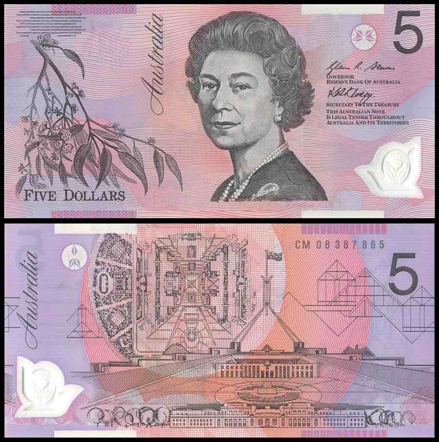 Full hai mặt 5 Đô la Úc