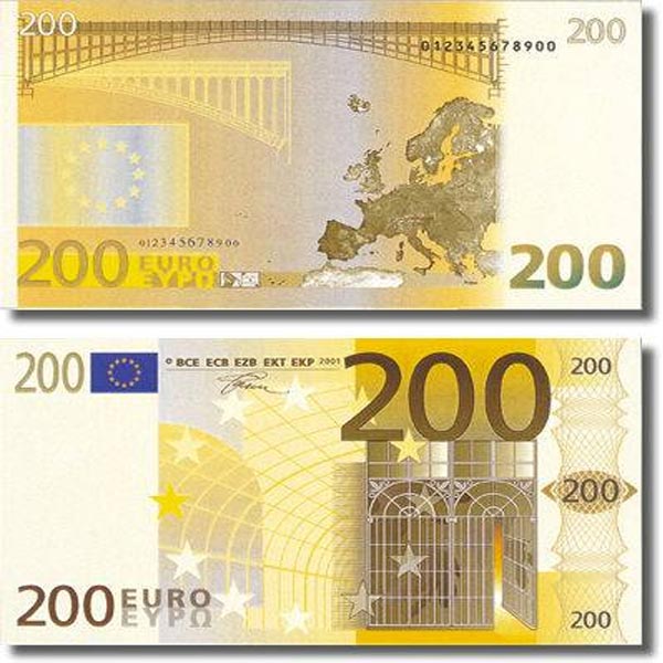 Hai mặt 200 Euro