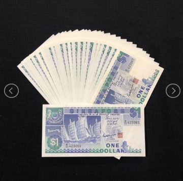 Hình 1$ Đô Singapore