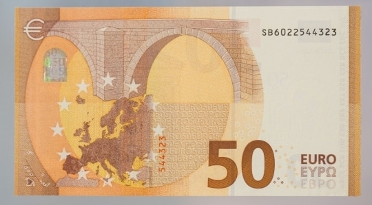 Mặt sau tờ 50 Euro