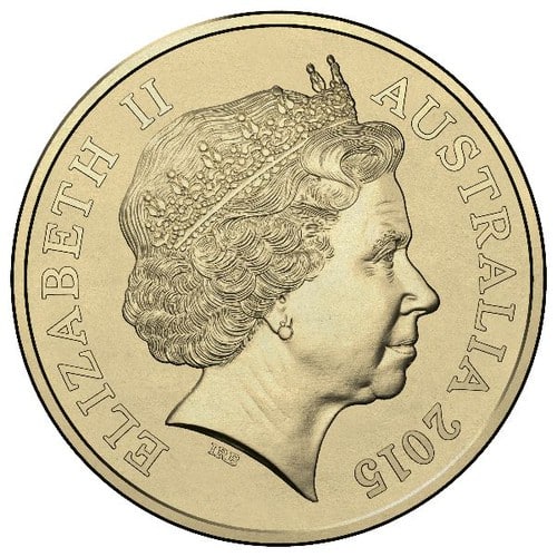 Mặt trước đồng 2 Đô Úc