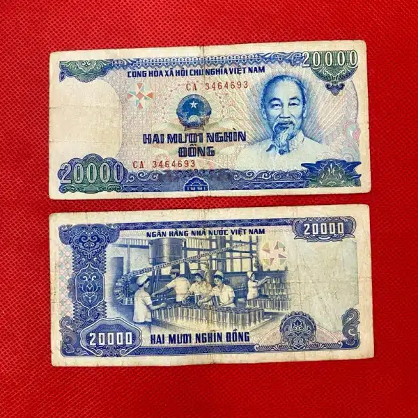 Mẫu Ảnh Tiền 20K cũ