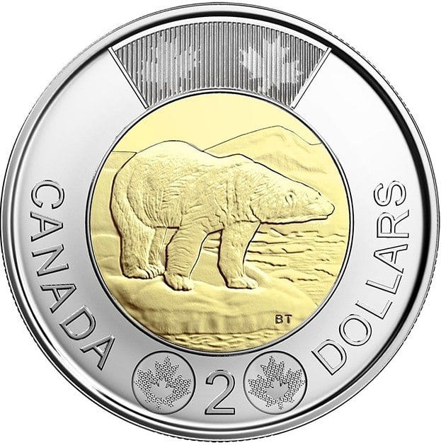 Tiền xu 2 Đô La Canada