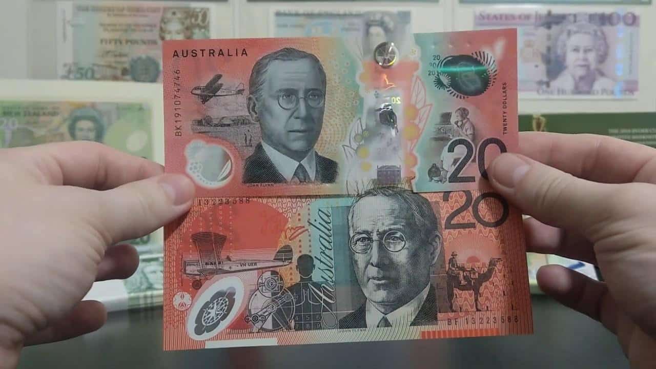 Tờ 20 Đô Úc seri mới và cũ