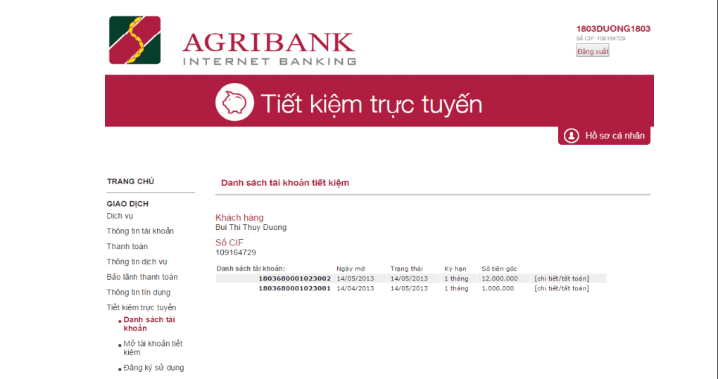 Cách Kiểm Tra Tiền Gửi Tiết Kiệm Online Agribank