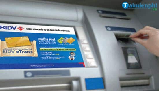 Cách rút tiền BIDV qua thẻ ATM
