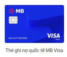 Thẻ ghi nợ quốc tế MB