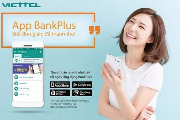 Thanh toán qua ứng dụng Bankplus của Viettel