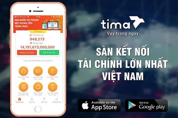 Vay trực tiếp qua app Tima chính thông
