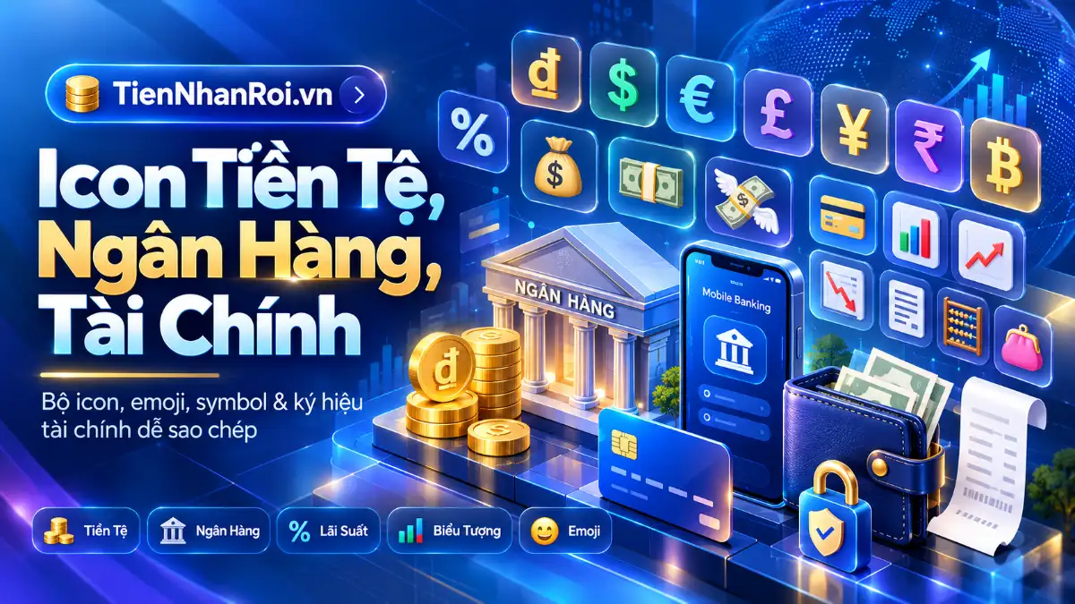Icon Tiền Tệ Ngân Hàng Tài Chính